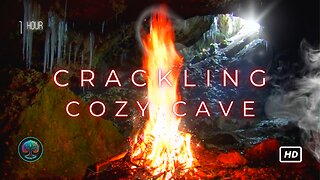 The Crackling Cozy Cave Retreat: A Soothing Campfire Crackles from within this Deep Underground Cave [Past Livestream]