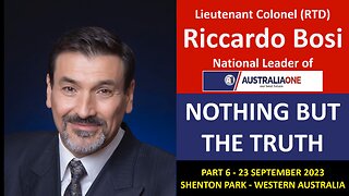 Riccardo Bosi - Nothing But The Truth Tour - Part 6 - Day 3 - WA, Shenton Park 23/09/2023 - AustraliaONE