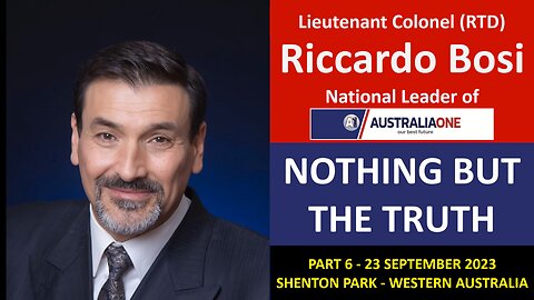 Riccardo Bosi - Nothing But The Truth Tour - Part 6 - Day 3 - WA, Shenton Park 23/09/2023 - AustraliaONE
