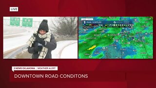 LIVE with Kaitlyn Rivas on downtown Tulsa's road conditions