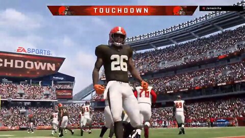 Greedy Williams for the PICK 6 #GreedyWilliams #Browns #Bucs #Madden20 #Pick6 #Touchdown