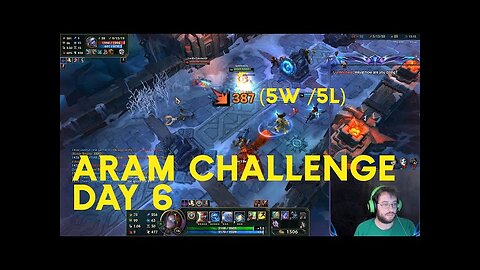 Day 6 of the ARAM Challenge with 5wins and 5loses