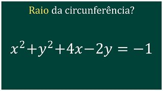Equação reduzida da circunferência
