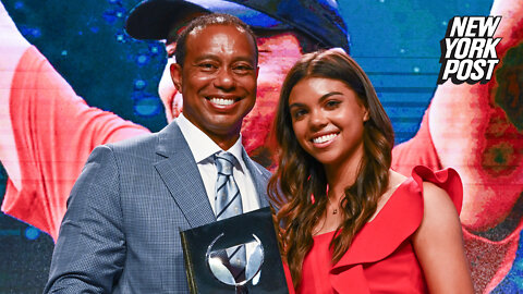 Tiger Woods brought to tears by daughter's show-stealing Hall of Fame speech