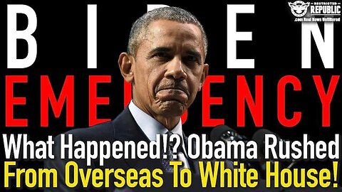 Emergency! Obama Rushed From Overseas To White House! What Just Happened!