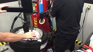 BBS Super RS stretched tire install