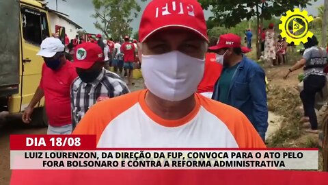 Luiz Lourenzon, da direção da FUP, convoca para o ato do dia 18/08