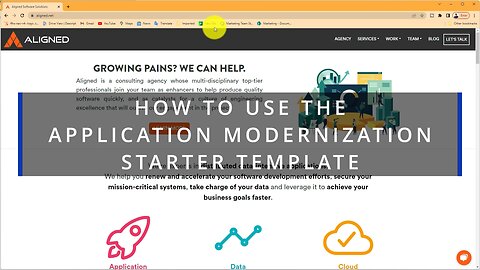 How to fill the Application Modernization Roadmap Starter Template