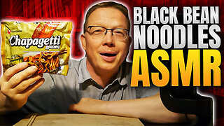 Black Bean Noodles ASMR Mukbang - ASMR Mukbang Eating Show - 검은 콩 국수 만두 ASMR 묵방 Korean Chapagetti
