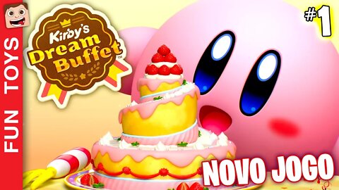 Kirby's Dream Buffet - NOVO JOGO do Kirby que ele precisa rolar, comer e derrotar os adversários! 🎂🍓