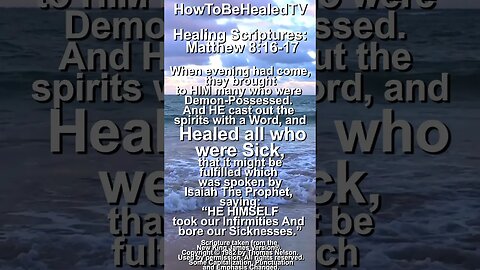 Healing Scriptures Concepts 📖 Physical + Mental Healing ✝️ Matthew 8:16-17 🙏Isaiah 53 #Isaiah53