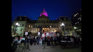 Palestine Supporters Rally Outside Baltimore City Hall