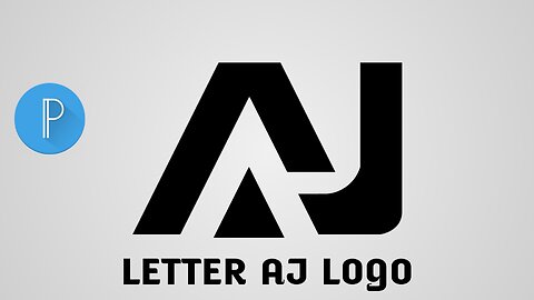 Professional Logo Design Illustrator | "AJ" Logo Design on Android Mobile, Pixellab Tutorial