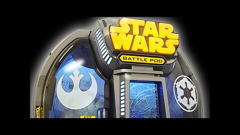 Arcades R Fun 10TB drive Star Wars Battle Pods flight stick play through.