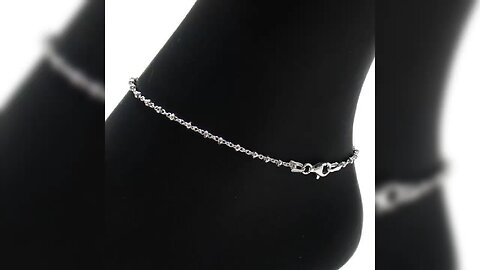 silver anklet design#