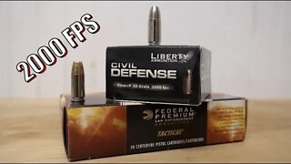 2000 FPS aluminum bullet vs Federal HST... Head to Head