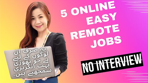 5 Simple Remote Jobs for Flexible Living