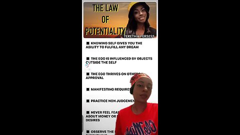 THE LAW OF POTENTIALITY ✨🌞🫶🏾