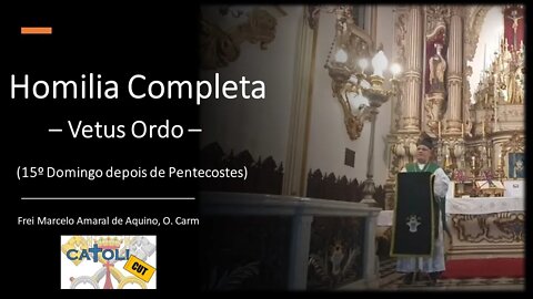 CATOLICUT - HOMILIA COMPLETA (15.º Domingo depois de Pentecostes)