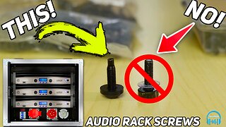 THIS ➡️ is the type of AUDIO RACK SCREWS you NEED 🔥