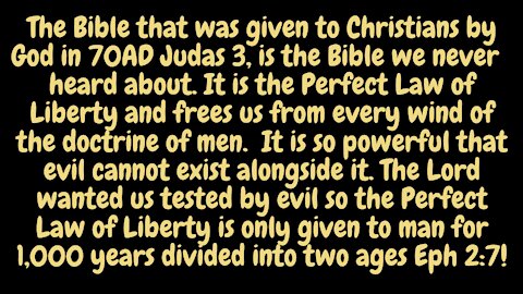 Jude 3. The Bible from God had to be hidden away for 1680 years so that evil men could stand up against God.