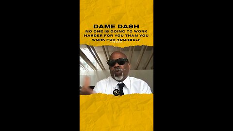 #damedash No one is going to work harder for you than you work for yourself. 🎥 @GrantCardone