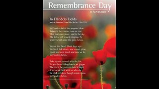CANADA REMEMBRANCE DAY Lest We Forget