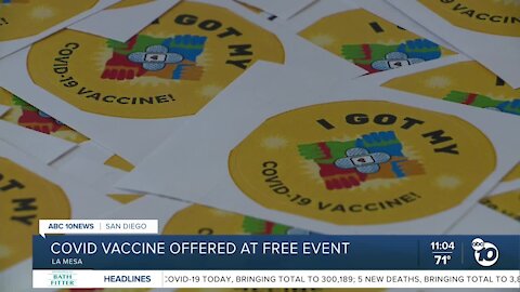 COVID vaccine offered at La Mesa event