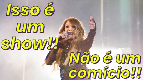 🔥 [CONFIRA] Elba Ramalho 😱 INTERROMPE 😱manifestação política em show