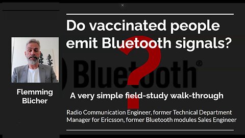 Do vaccinated people emit Bluetooth signals?