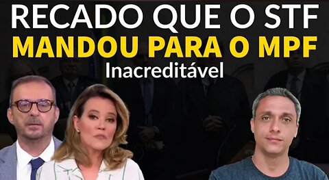 In the Brazil of injustice, the Surreal!! STF threatens MPF to accuse Bolsonaro of something