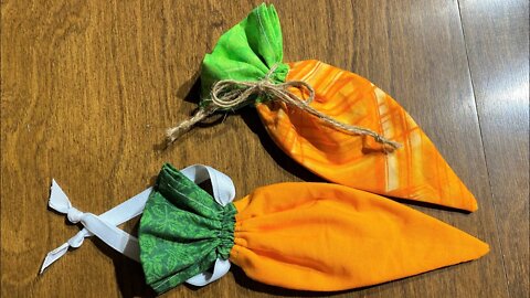 How to Sew a Carrot Candy Bag; Perfect for Beginner Seamstresses