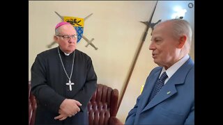 Príncipe Príncipe Dom Bertrand visita o bispo Dom Adair em Brasília para tratar do bicentenario