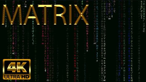 Matrix Code 4K - Random Colors - Silent