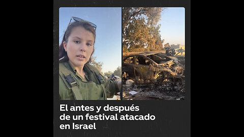 Fuerzas de Israel muestran lo que quedó de un festival tras ataque de Hamás