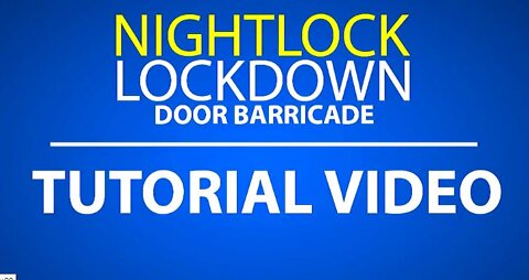Tutorial video How to use Nightlock Lockdown Barricade devices for school safety in the classrooms