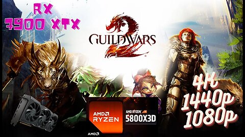 GuildWars2 Senti o Jogo super Leve, 4k 1440p 1080p, Facilmente a maquina que tiver vai Levar!