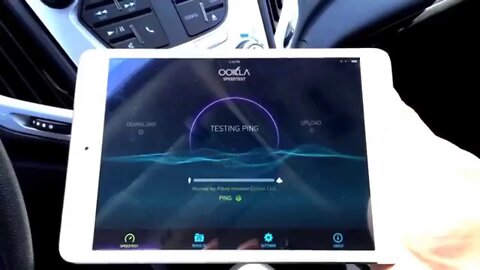 Testing the speed of the 2015 GM Terrain 4G wifi hotspot