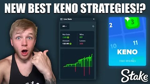 BEST KENO STRATEGY ON STAKE?!