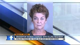 Woman charged with murdering her 82-year-old Bradenton neighbor