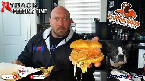 RYBACK Feeding Time: Flippin’ Good Chicken Sandwiches and Fries Review with Lil Guy