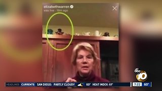 Elizabeth Warren caught with racist object?