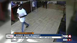 Fort Myers Chase Bank robber at large