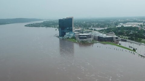 Flooding along Arkansas River