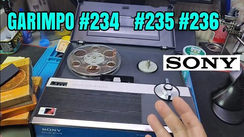 Garimpo #234 235 e #236 - Meu primeiro tape deck de rolo