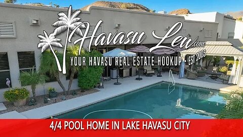 Lake Havasu 4 Bedroom Pool Home 4100 Black Hill Dr MLS 1023511