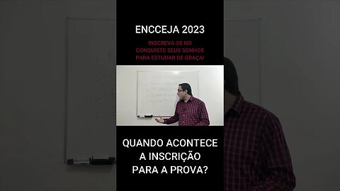 COMO FAZER A INSCRIÇÃO PARA A PROVA DO ENCCEJA 2023? - #shorts