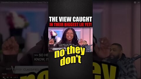 THE VIEW CAUGHT IN THE BIGGEST LIE YET! #shorts #theview #officertatum #biden #classifieddocuments