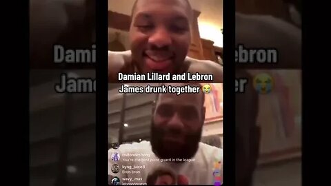 LeBron James And Damian Lillard SUPER DR*NK On I.G Live Together