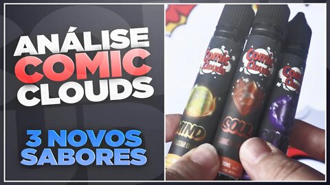 COMIC CLOUDS | Provamos a nova linha com 3 sabores de dar água na boca! | REVIEW PTBR